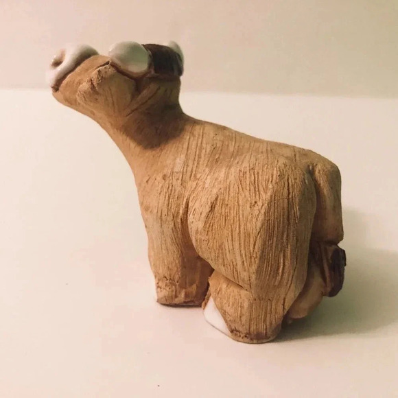 Vtg Artesania Rinconada Bull Cow Figurine  Hand Made 3 Inch Tall - Picture 7 of 13